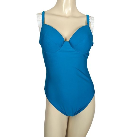 Sun Streak by Newport News one piece Swimsuit Vintage Size 10 - Picture 2 of 12